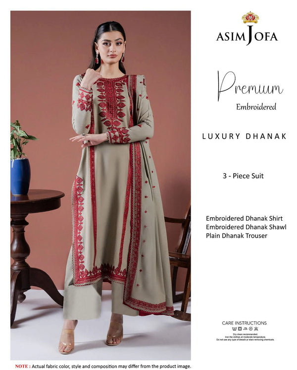Asim jofa  on  Dhanak with Emb Dhanak Shawl